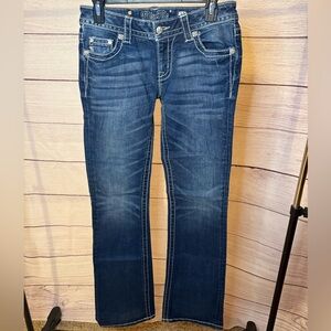 LIKE NEW Miss Me Style JP5534B Studded Bootcut Jean